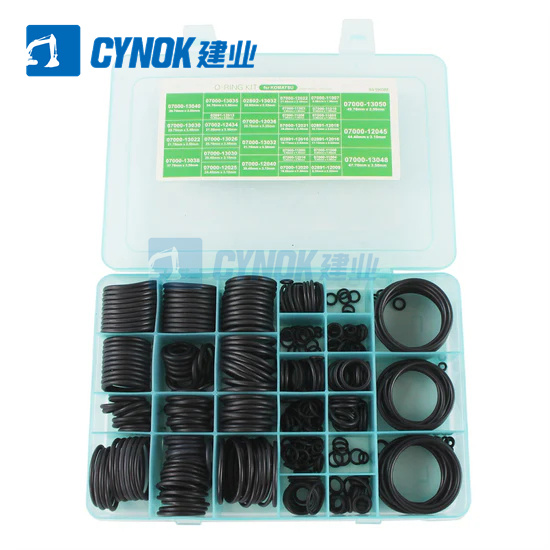 CYNOK 435PCS O-Ring Box Gaskets Seal Kit for Komatsu PC200 PC300 Excavator (12) oring-box excavator replacement for Komatsu PC200 PC300