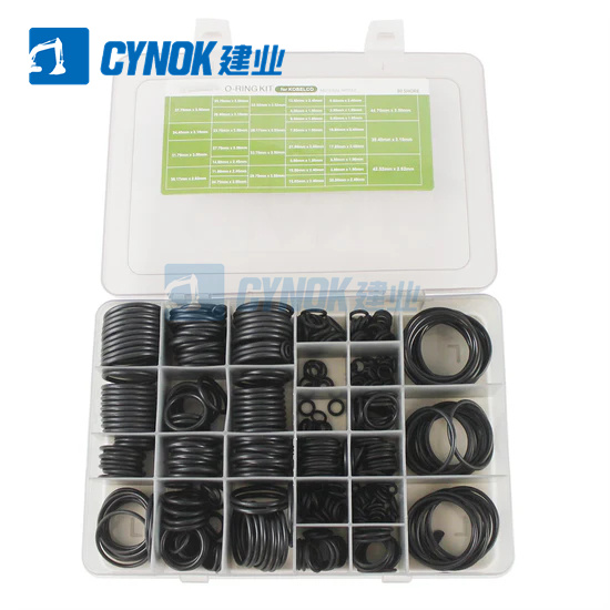 CYNOK 447PCS O-Ring Box for Kobelco Excavator SK100 SK200 SK300 (16) oring-box excavator replacement for Kobelco Excavator SK100 SK200 SK300