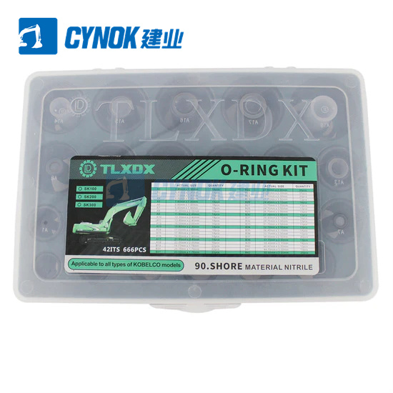 CYNOK 666PCS O-Ring Box O-Ring Kit for Volvo EC50 EC240 EC290 EC240 (25)